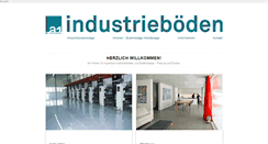 Desktop Screenshot of a1-industrieboeden.ch