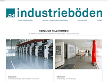 Tablet Screenshot of a1-industrieboeden.ch